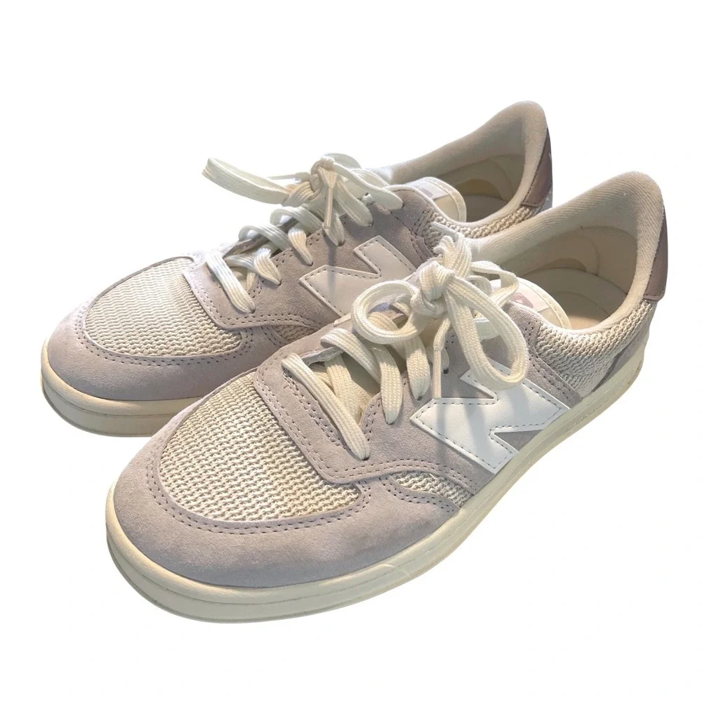 New Balance CT500GC Sneaker Women's 8 Lavender Cream Retro Court Suede Low Top